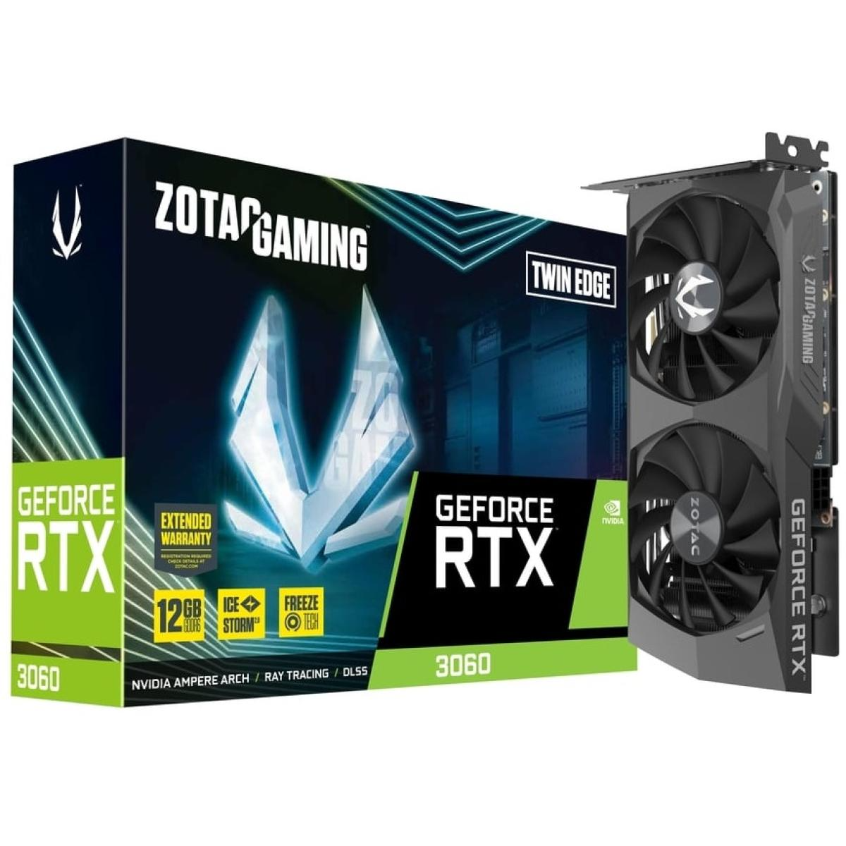ZOTAC GAMING GeForce RTX 3060 Twin Edge 12GB GDDR6 - Graphics Card ZOTAC GAMING GeForce RTX 3060 Twin Edge 12GB GDDR6 - Graphics Card